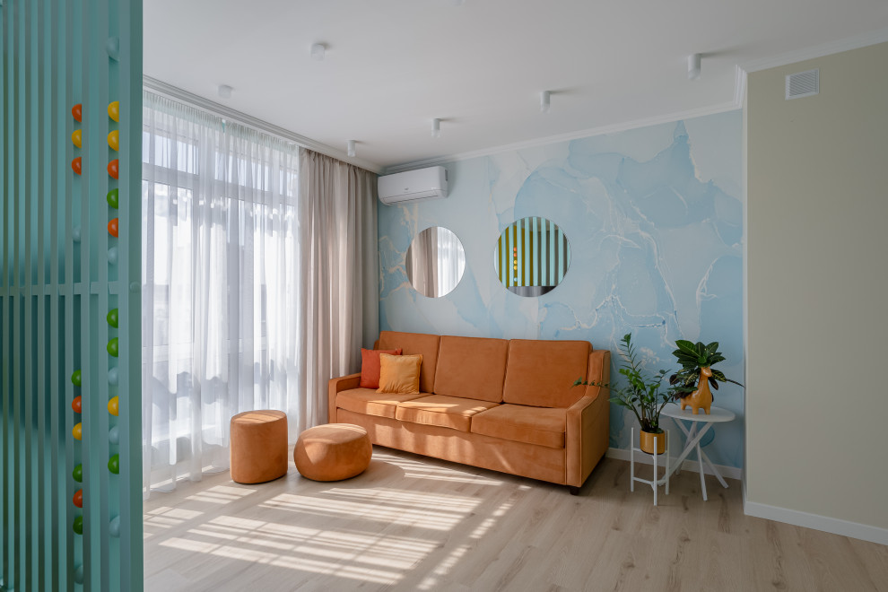 Реализованный проект яркой квартиры в ЖК "Мичурин"