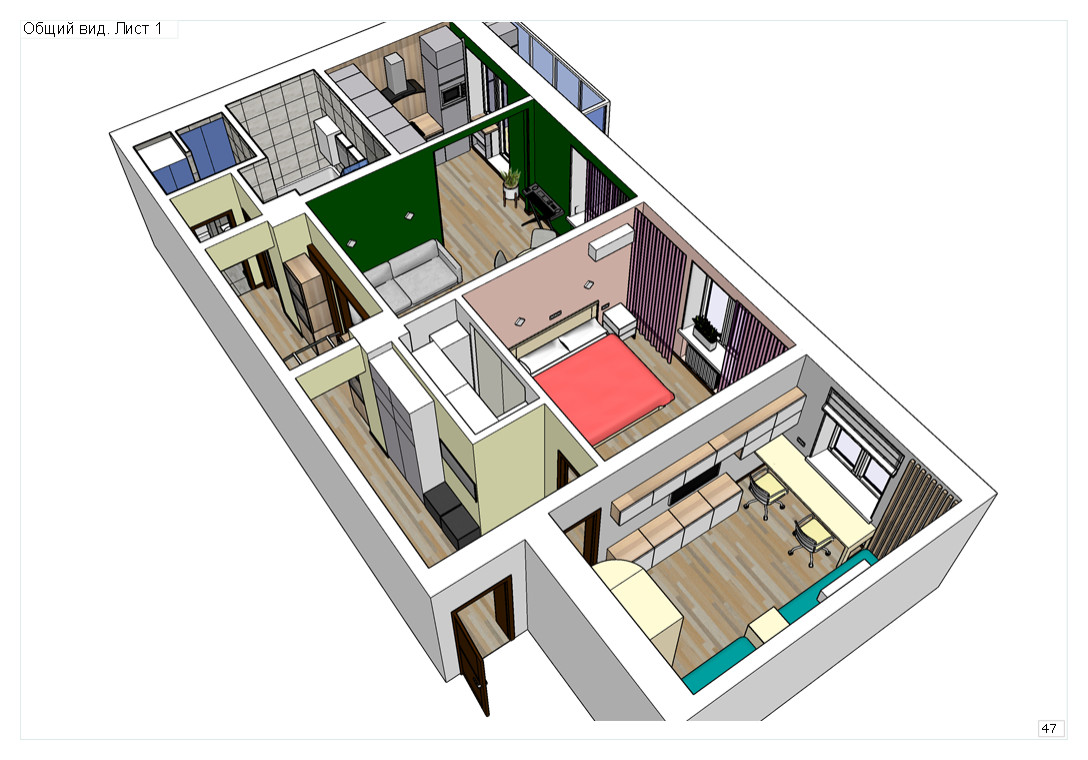Трехкомнатная квартира в сталинском доме