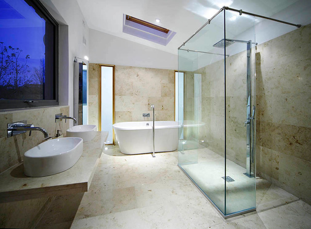House in Wexford modern-bathroom