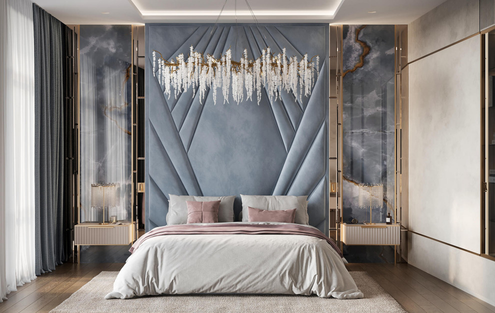 Роскошный дизайн квартиры в стиле современная классика в ЖК "Квартал Лахта парк"