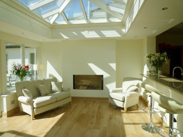 Kitchen Orangery Contemporary Living Room Dublin By Norman