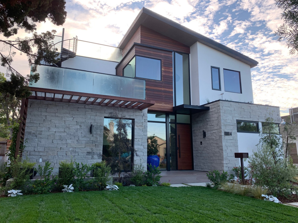 Culver City Modern Modern House Exterior Los Angeles by Imbuia Construction Inc. Houzz UK