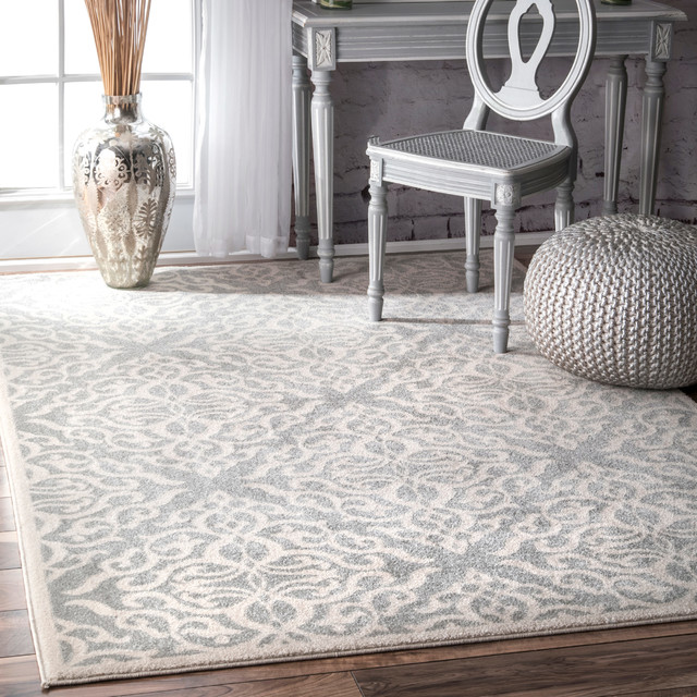 Machine Made Bosphorus Bd11 Rug Silver 7 10 X10