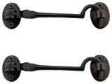 Cabinet Latch Oil Rubbed Bronze Cabin Hook 4 inch Pack of 2