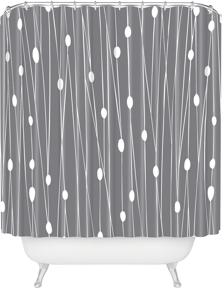 DENY Designs Heather Dutton Gray Entangled Shower Curtain