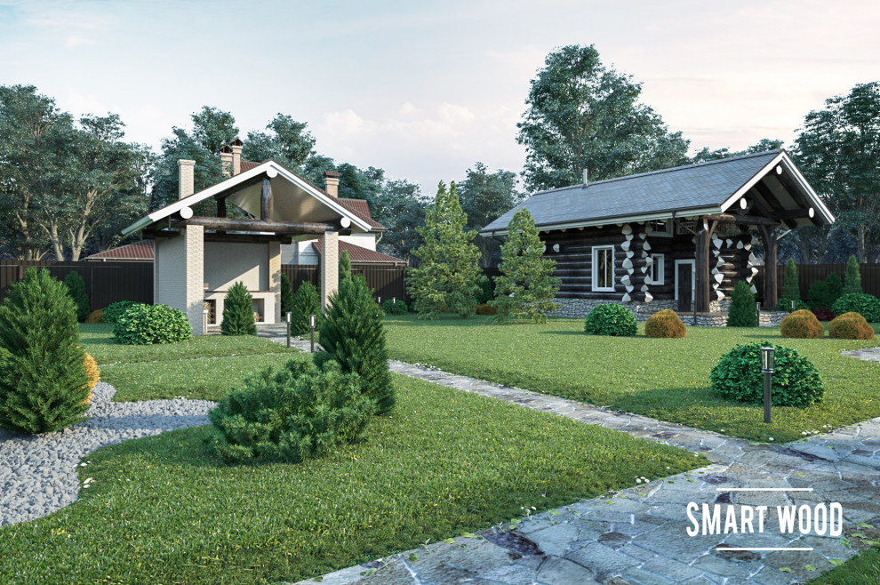 Сеча. Нестандартная бревенчатая баня