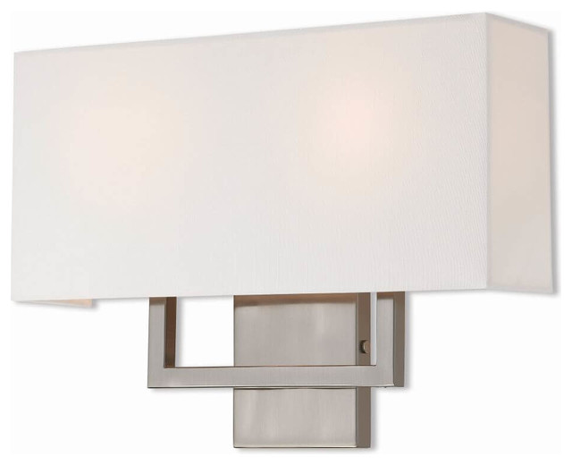 2-Light Brushed Nickel ADA Wall Sconce