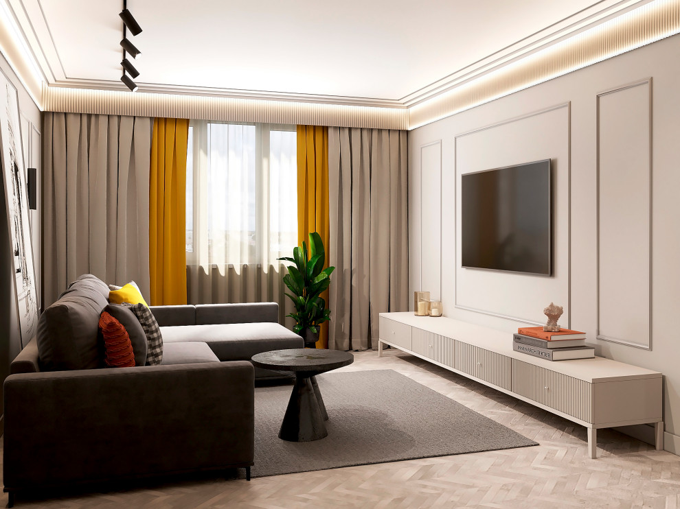 гостиная с элементами классики