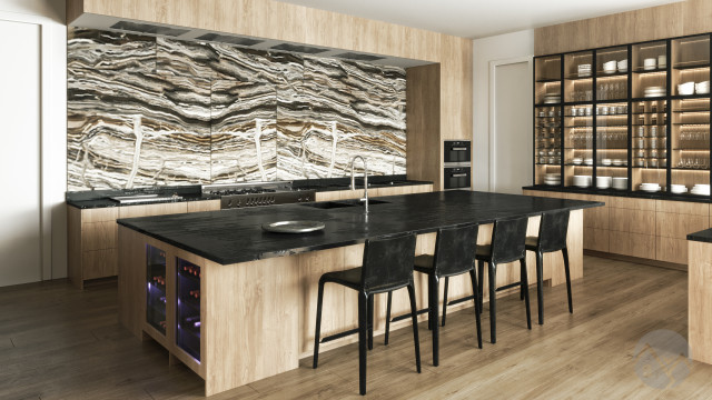 Interior Design Rendering trendy-koekken