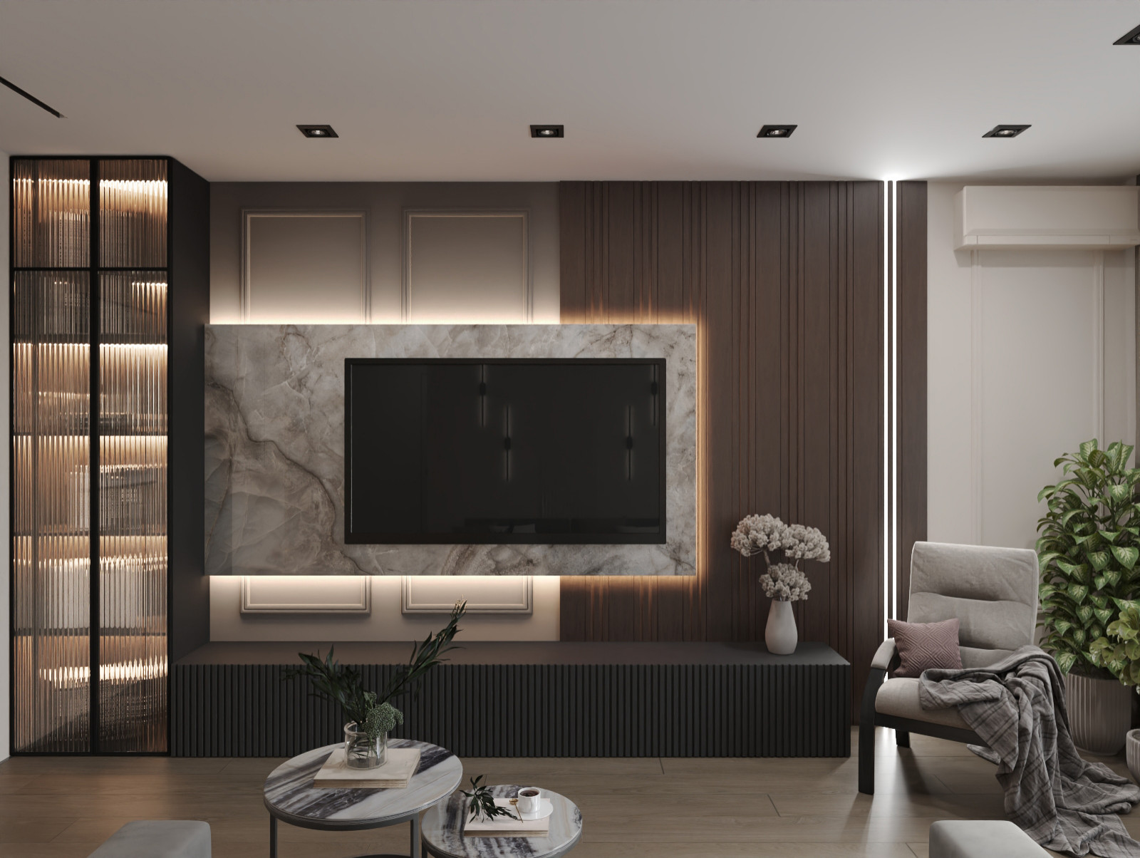 Проект интерьера в современной классике