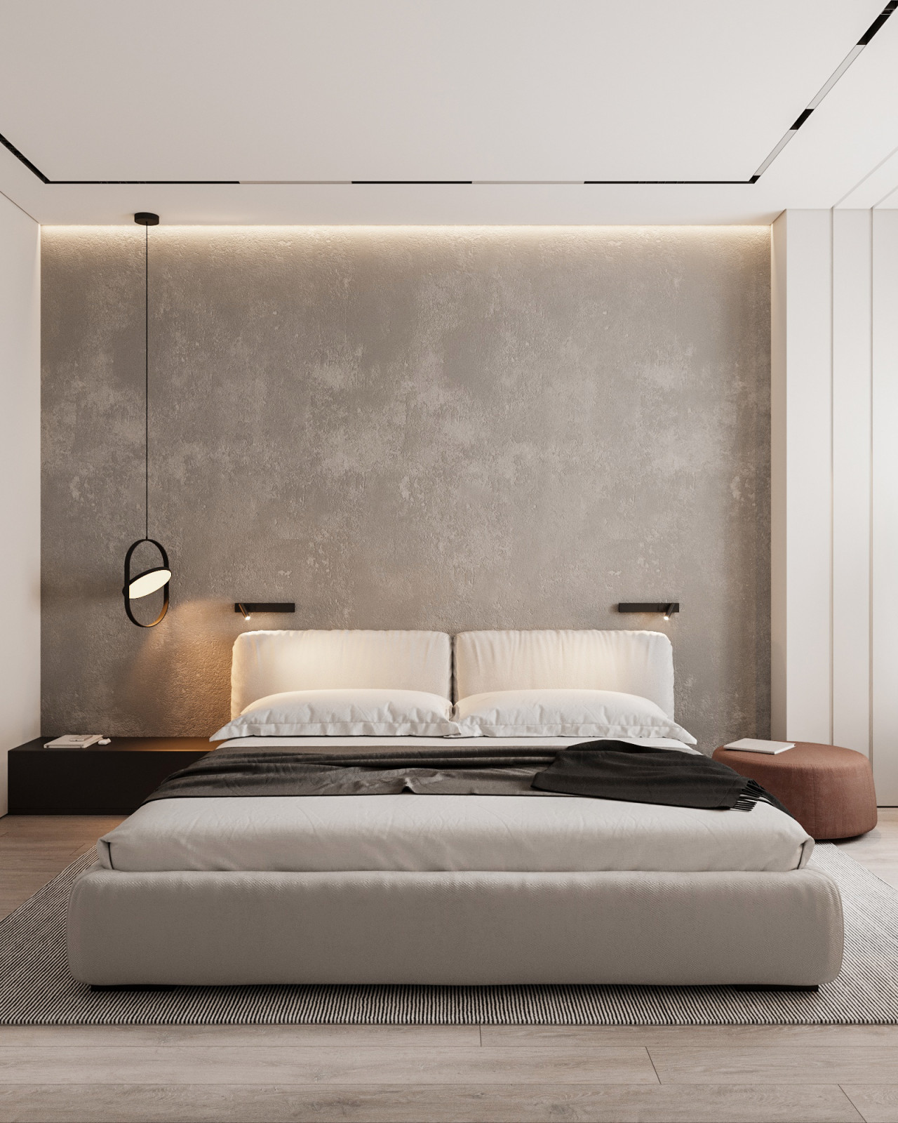 ЖК "Небо" современный интерьер в стиле минимализм 105 кв.м