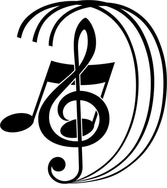 Music Notes Picture Art Living Room Decal, 20x20", 20X20 Contemporary