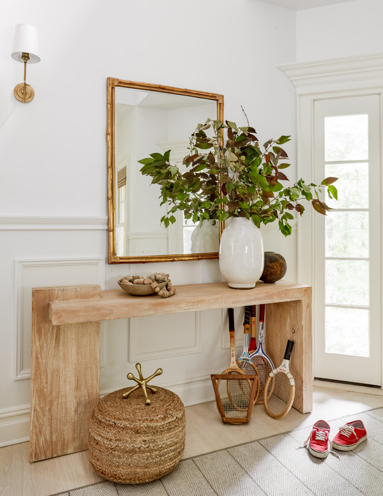 Example of a beach style entryway design in New York