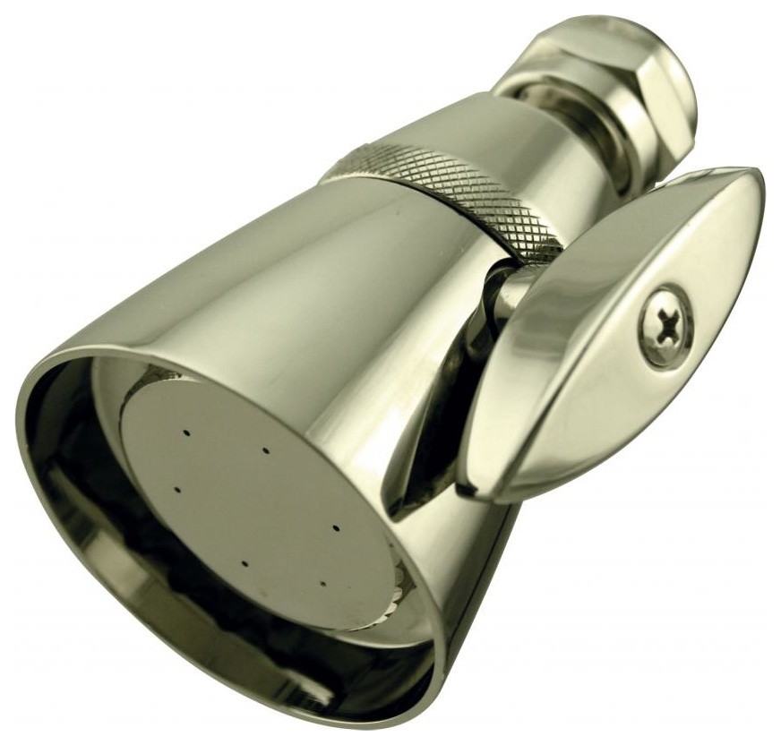 Chatham Style 2.25" Diameter Adjustable Shower Head In Polished Brass