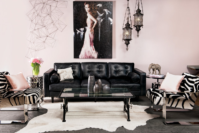 First Blush Eclectic Living Room Houston By High Fashion Home
