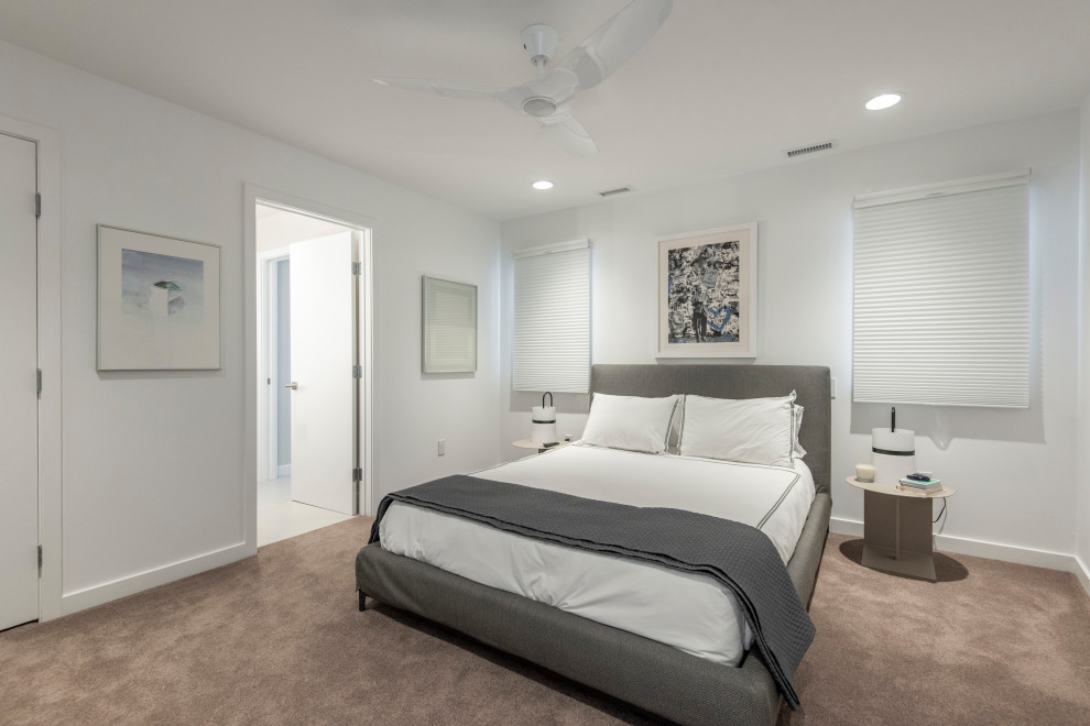 Design ideas for a contemporary bedroom in Philadelphia.