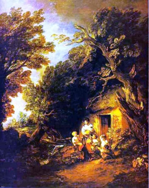 Thomas Gainsborough The Cottage Door 20 X25 Gallery Wrapped