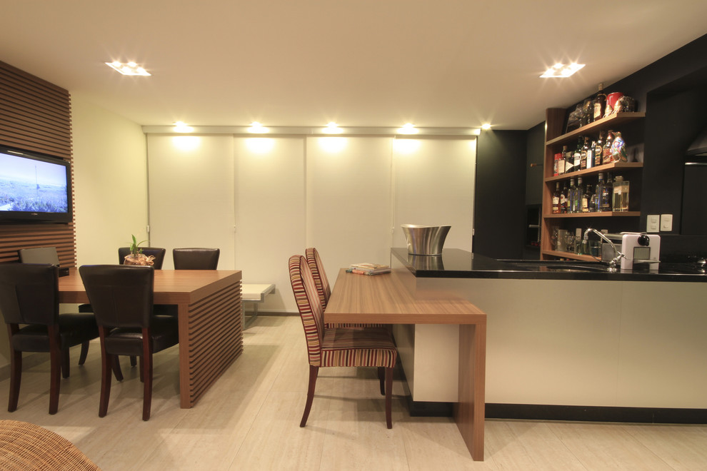 Photo of a contemporary home bar in Other.
