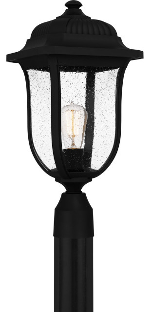 Mulberry One Light Outdoor Post Mount in Matte Black
