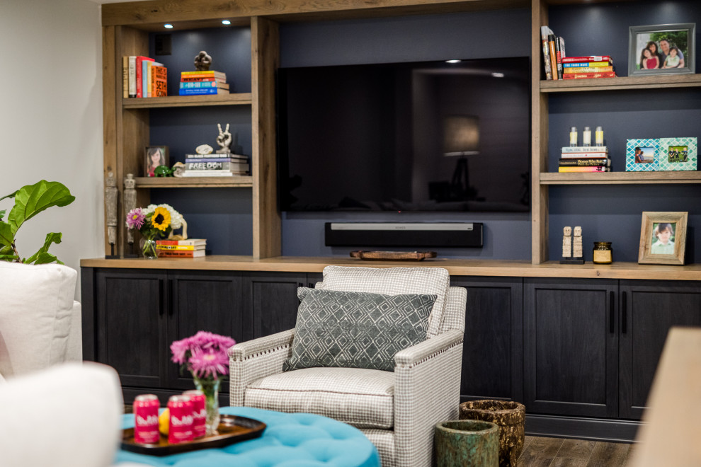 Basement - transitional basement idea
