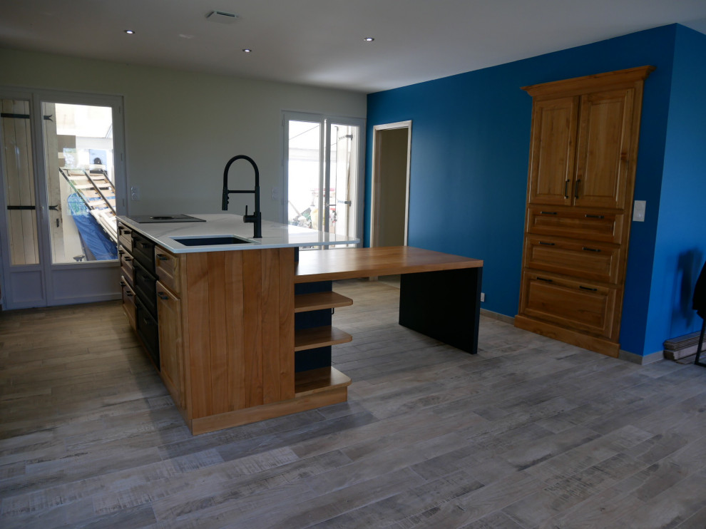 Cuisine CLARA/ CLARA kitchen Contemporary Kitchen Bordeaux by Armellin, l'ébénisterie 2.