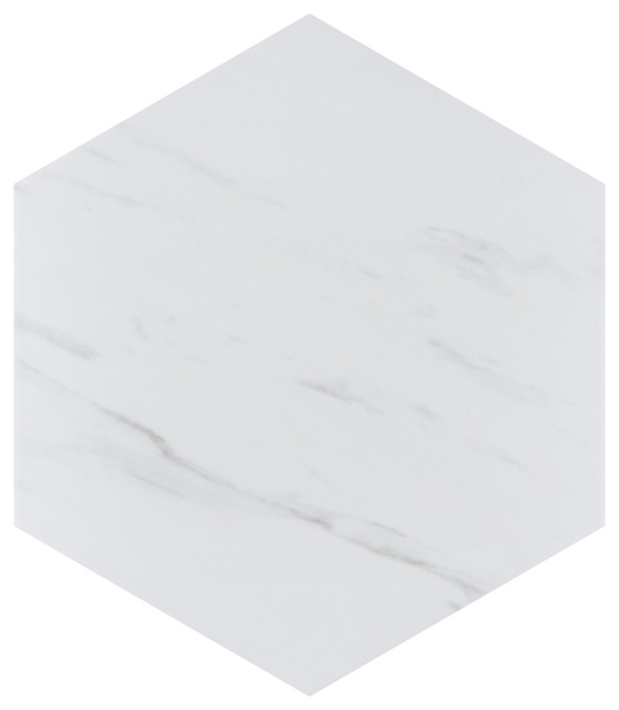 Eterno Hex Carrara Porcelain Floor and Wall Tile