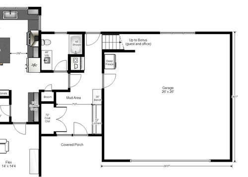 Critique my garage entry/mudroom/bath layout