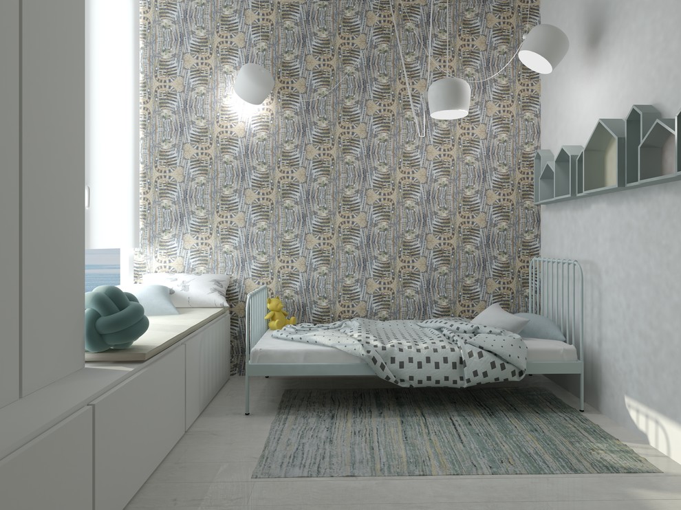 Детские обои по рисунку кота.