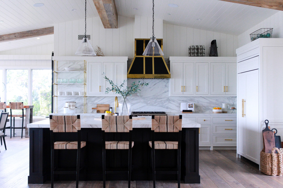 Inspiration for a transitional kitchen remodel in Orange County