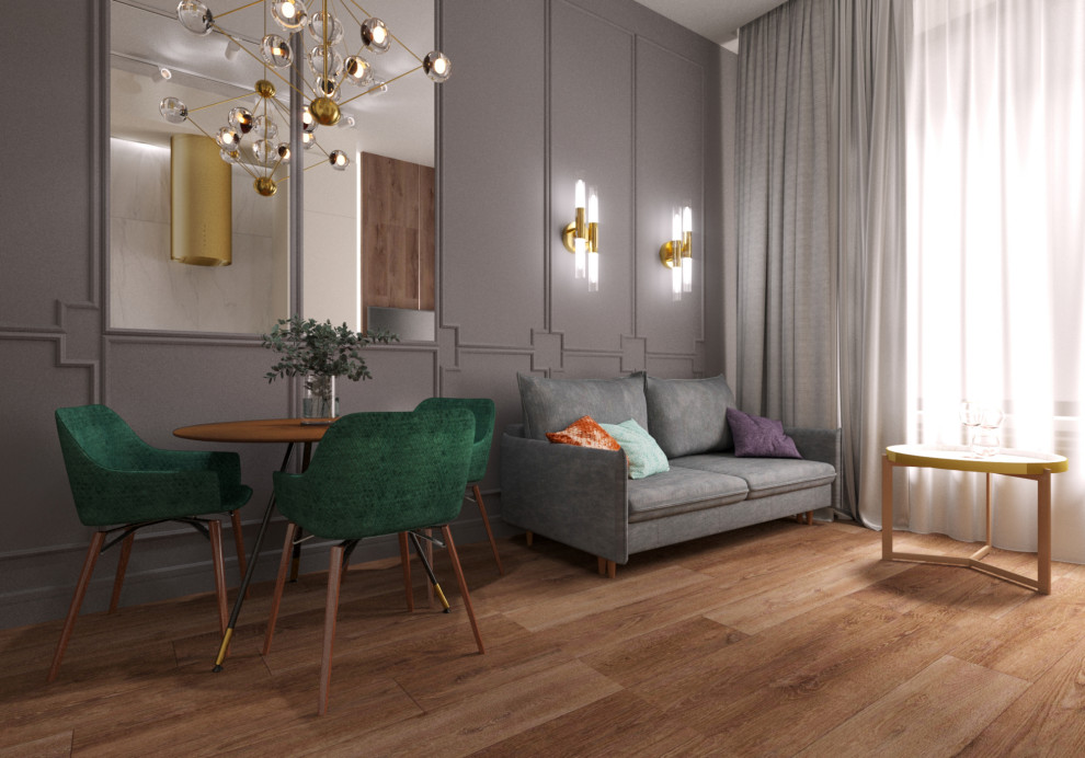 Дизайн кухни-гостиной