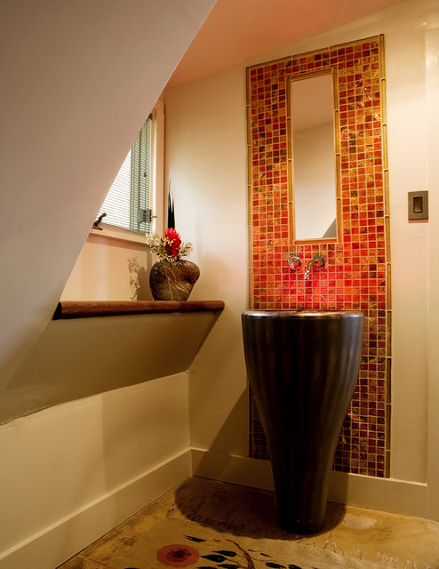 Bathroom trendy-lille-badevaerelse
