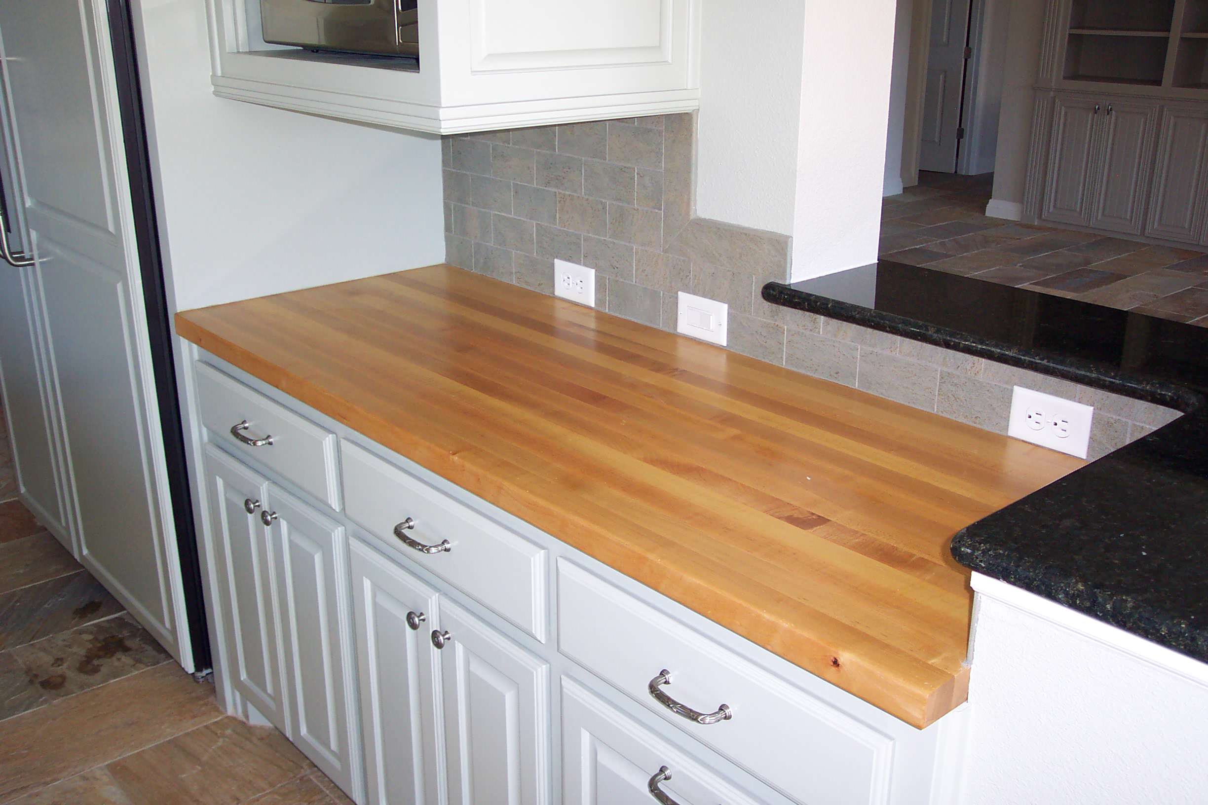Maple Edge grain wood counter tops