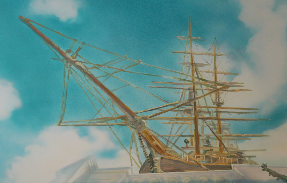 Роспись потолка в кабинете