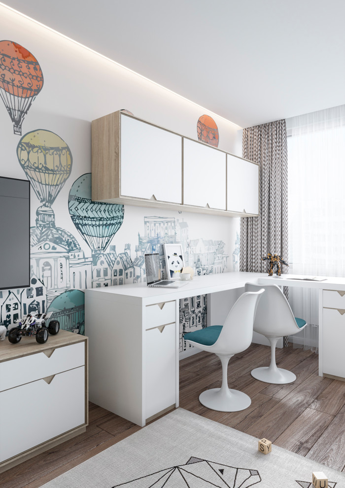 Разработка дизайна и 3D визуализация детской комнаты