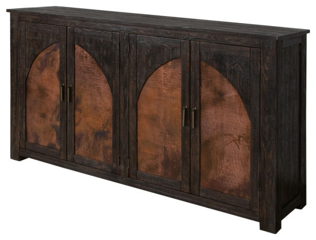 Preorder Mystic Pine Wood and Copper Console Cabinet