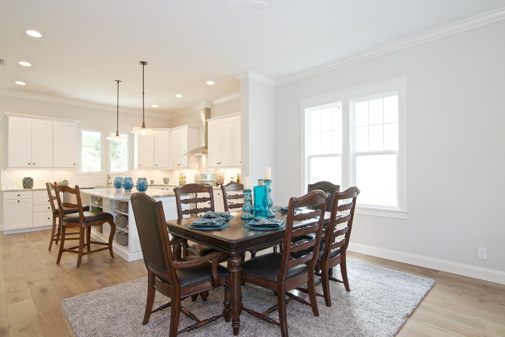 Example of a beach style dining room design in Jacksonville