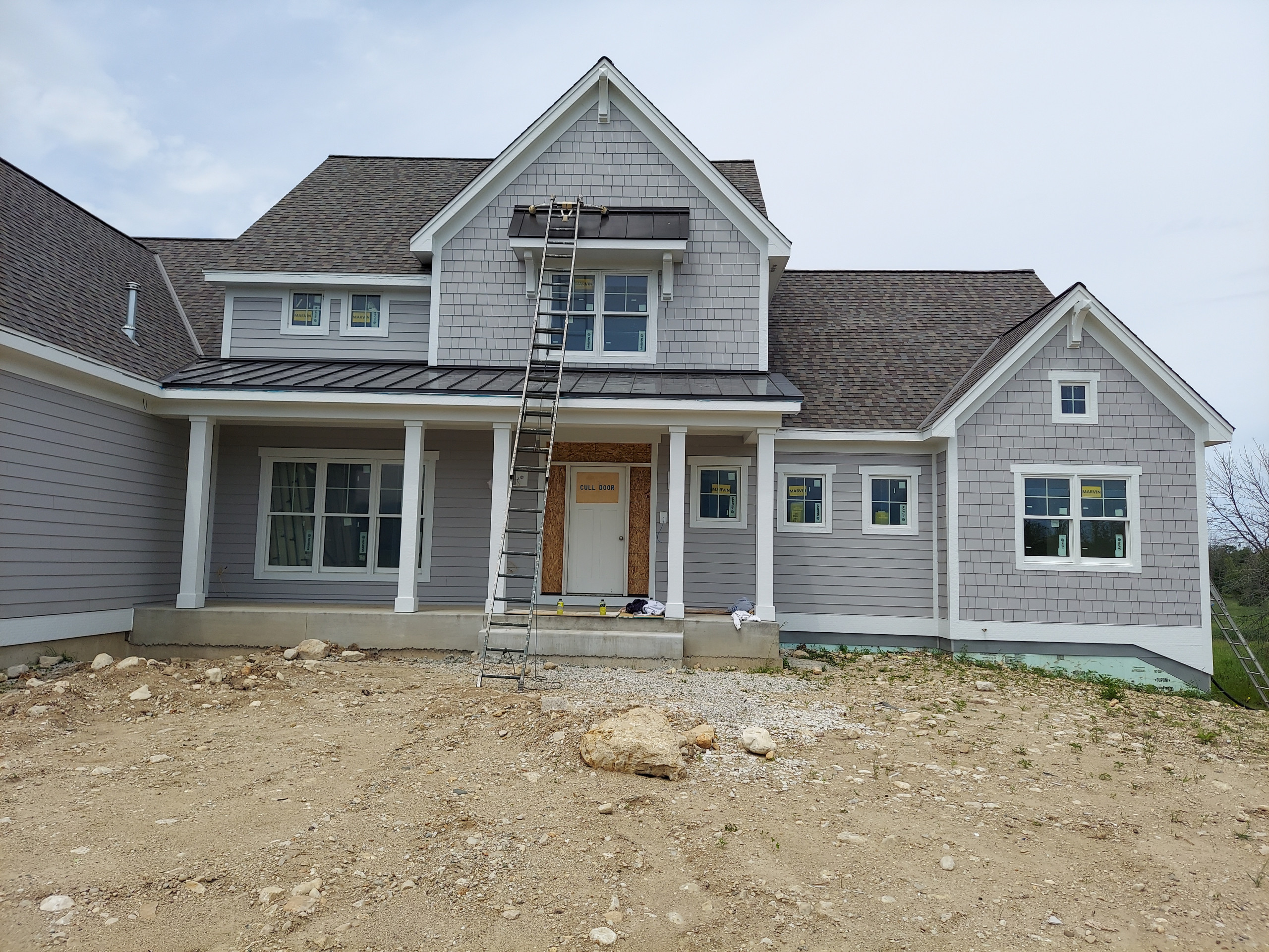Traditional Front + Backyard Landscape - Hubertus, WI