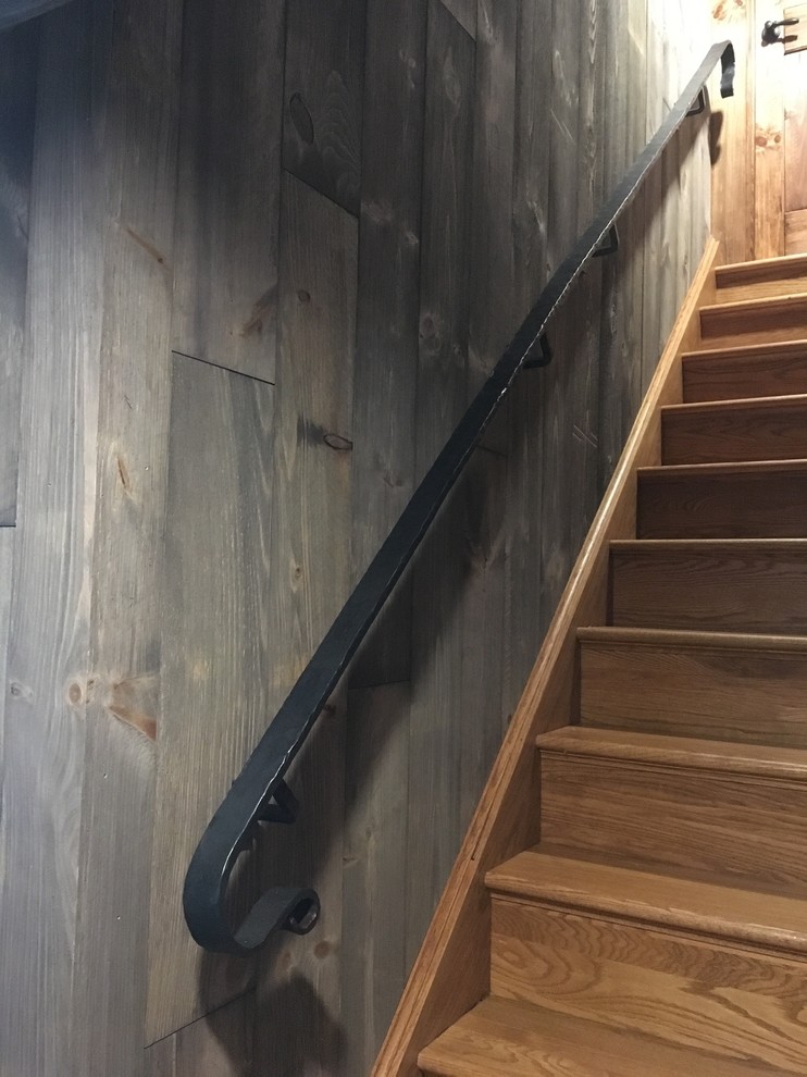 Inspiration for a rustic staircase remodel in DC Metro