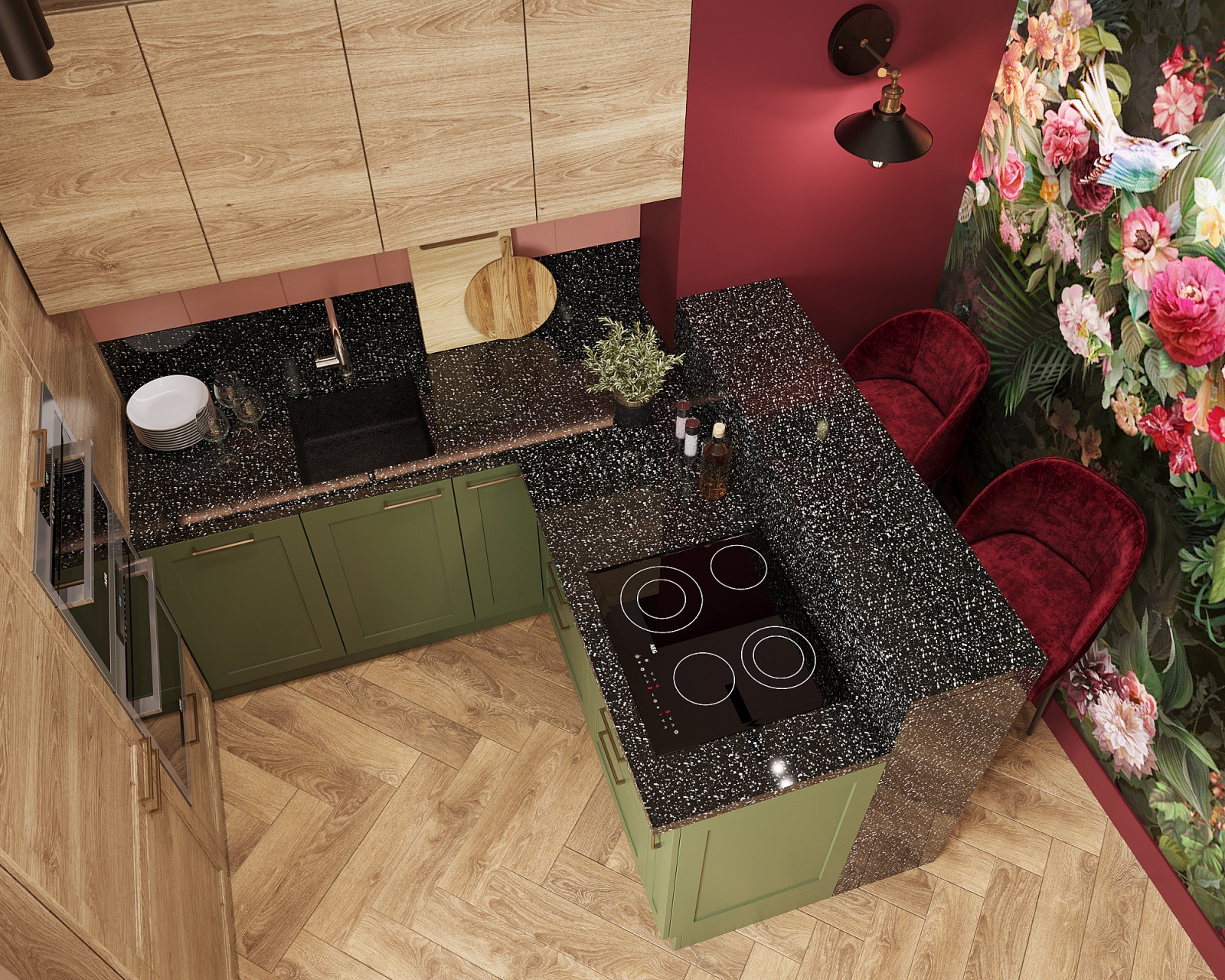 Сад наслаждений кухня 15 кв м