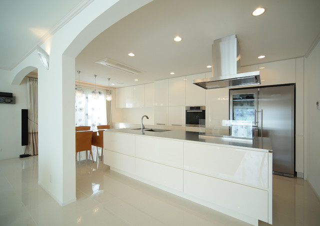 Blanc Chateau minimalistisch-kueche
