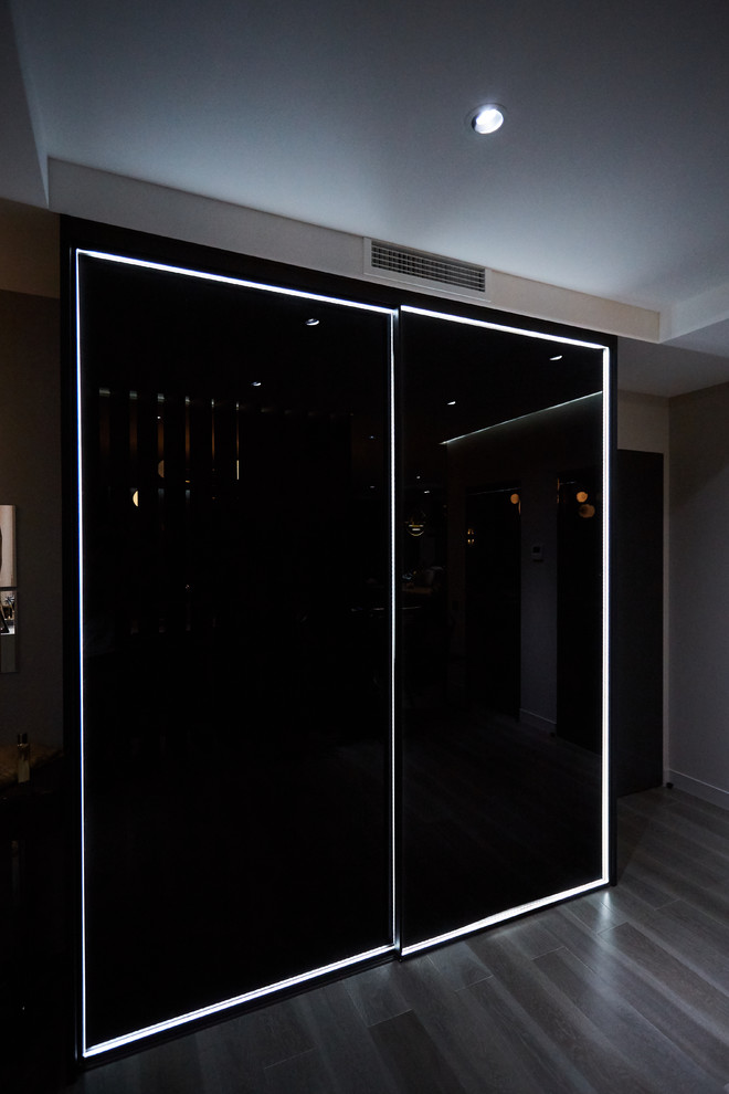 Шкаф-купе raumplus рамка R1200 темная бронза с LED подсветкой