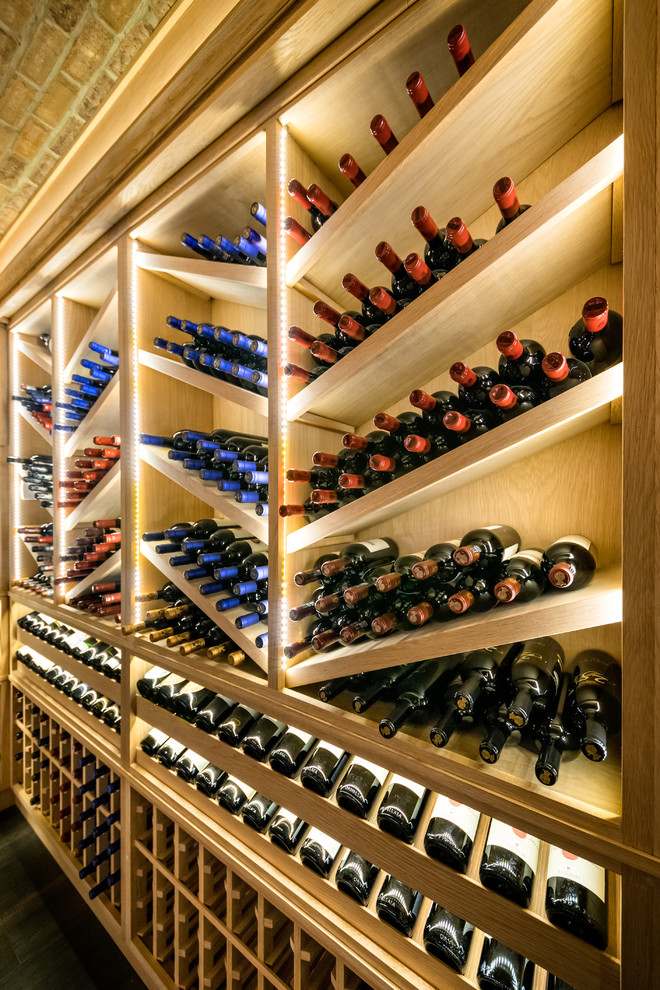 Harrison NY Custom Wine Room - Transitional - Wine Cellar - New York ...