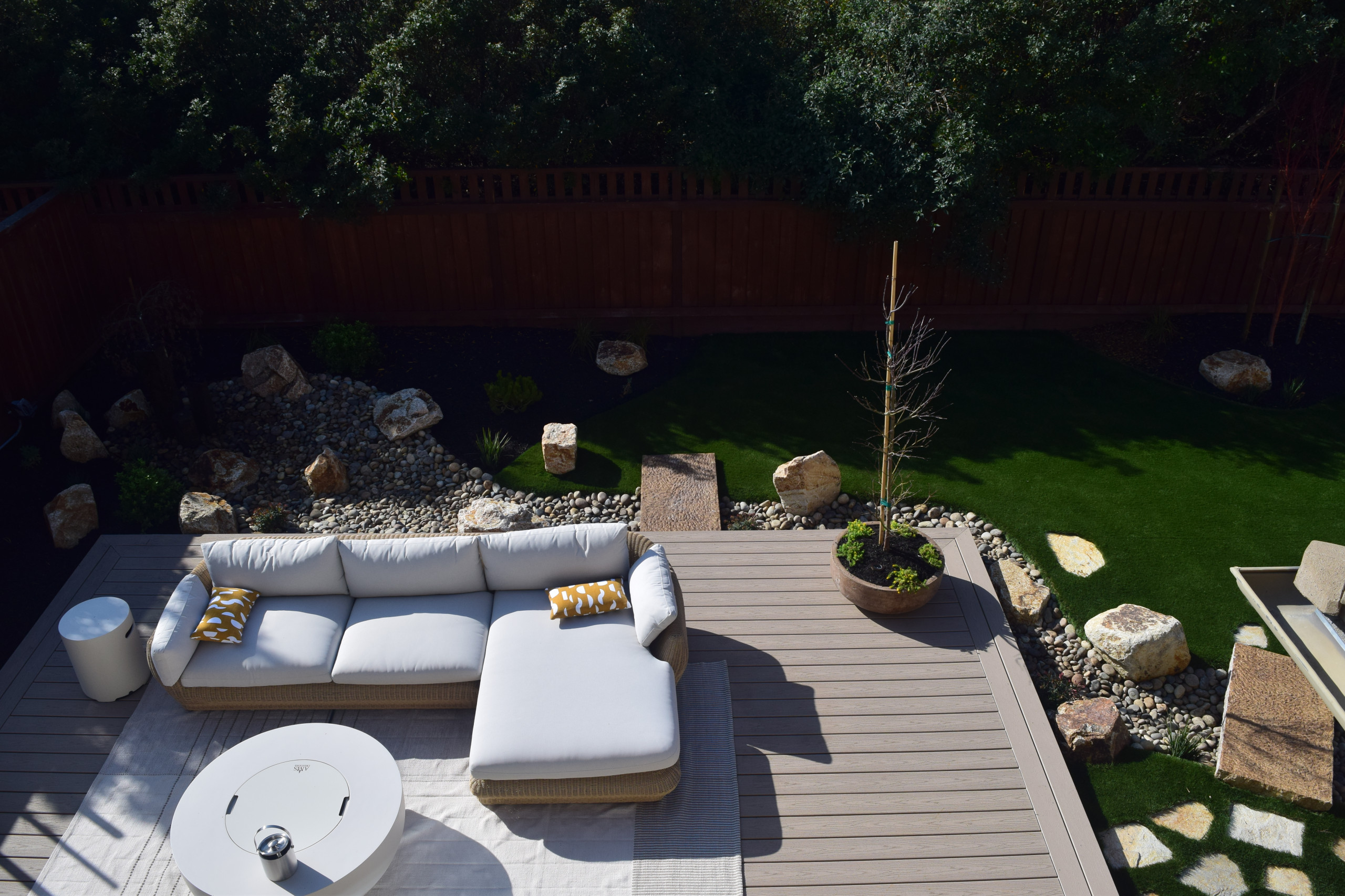 Modern Asian Inspired Backyard in Palo Alto