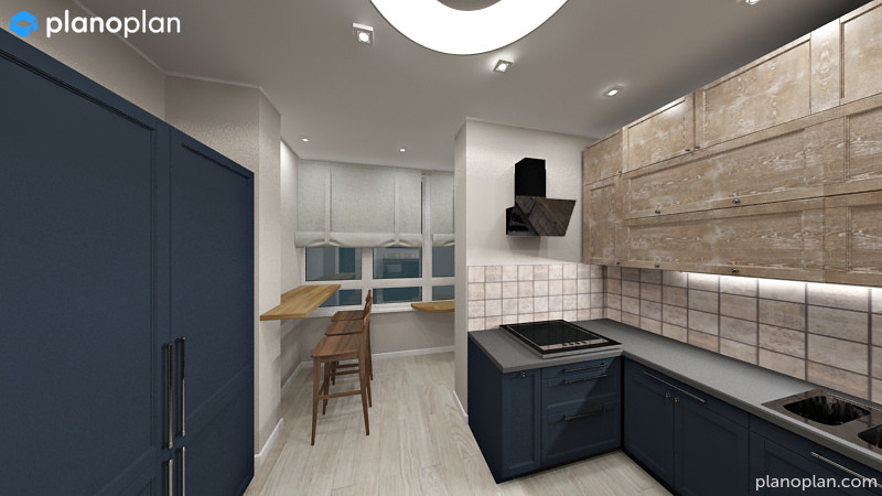 4хкомнатная квартира для молодой семьи с кабинетом в кладовке