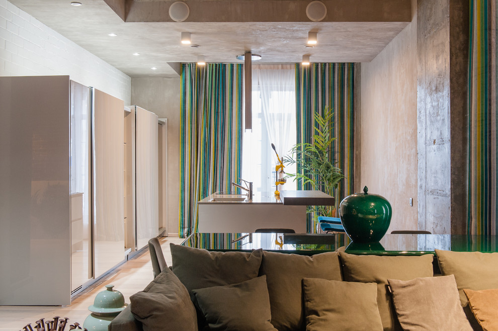 Стихия бетона. Интерьер квартиры в стиле LOFT.