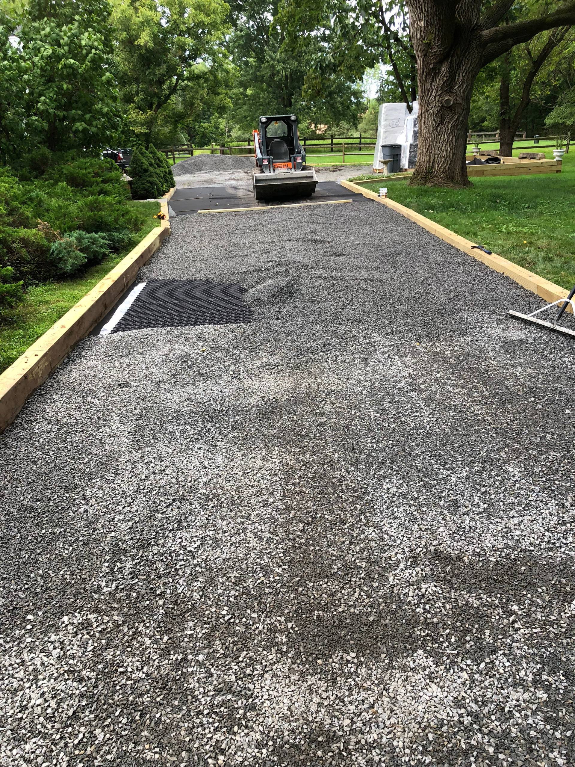 Permeable Stone Driveway remodel