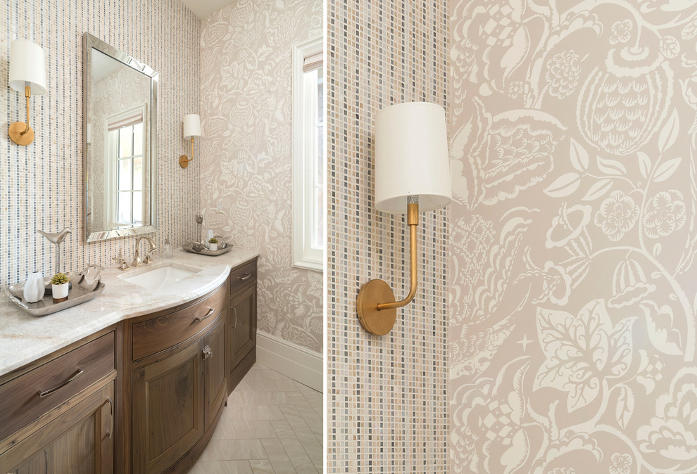 Inspiration for a transitional home design remodel in Denver