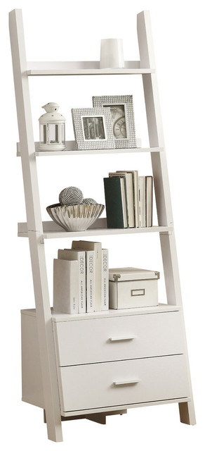 Ladder Bookcase With Drawers Amazing Bookcases Houzz Monarch Specialties Bookcase 69 H Cuccino Ladder