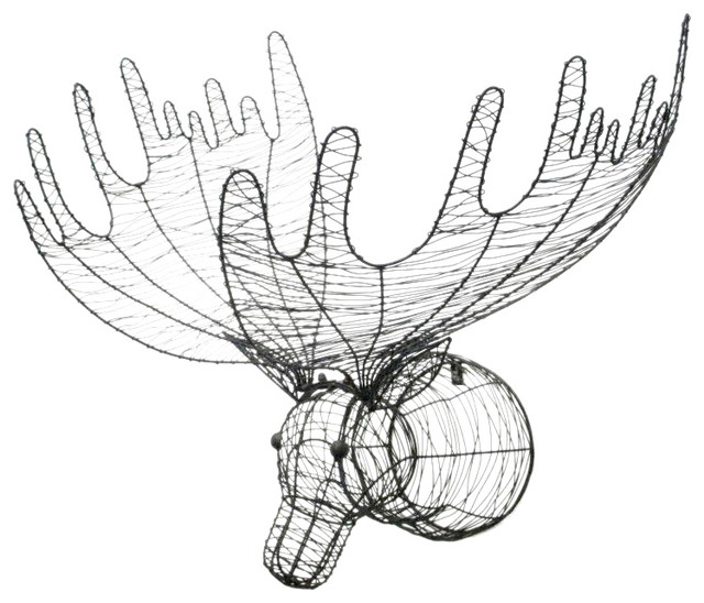 Wire Moose Wall Decor