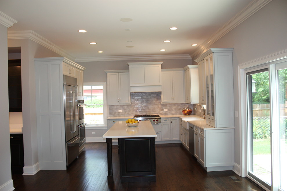 Kitchen - transitional kitchen idea in Chicago